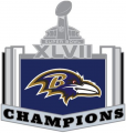 Baltimore Ravens 2012 Champion Logo Iron On Transfer