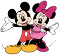 Mickey and Minnie Mouse Logo 04 Print Decal