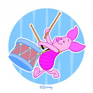 Disney Piglet Logo 18 Print Decal
