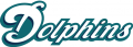 Miami Dolphins 1997-2012 Wordmark Logo 01 Print Decal