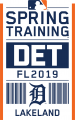 Detroit Tigers 2019 Event Logo Print Decal