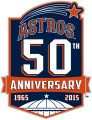 Houston Astros 2015 Anniversary Logo Iron On Transfer