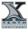 San Jose Sharks 2000 01 Anniversary Logo 02 Print Decal