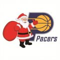 Indiana Pacers Santa Claus Logo Iron On Transfer
