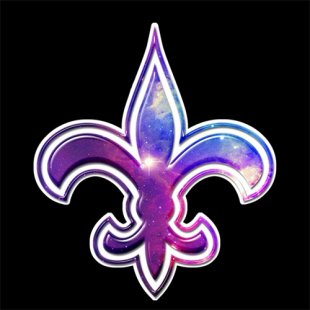 Galaxy New Orleans Saints Logo Iron On Transfer