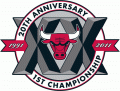 Chicago Bulls 2011 Anniversary Logo Print Decal