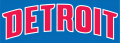 Detroit Pistons 2001-2002 Pres Wordmark Logo 3 Print Decal