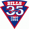 Buffalo Bills 1994 Anniversary Logo Iron On Transfer