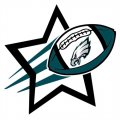 Philadelphia Eagles Football Goal Star logo Iron On Transfer