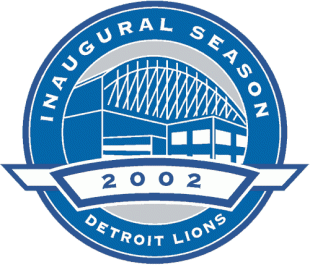 Detroit Lions 2002 Stadium Logo Print Decal