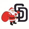 San Diego Padres Santa Claus Logo Iron On Transfer