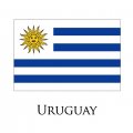 Uruguay flag logo Print Decal