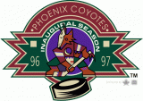 Arizona Coyotes 1996 97 Anniversary Logo Print Decal