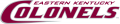 Eastern Kentucky Colonels 2004-Pres Wordmark Logo 06 Iron On Transfer