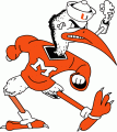 Miami Hurricanes 1983-1999 Mascot Logo Print Decal