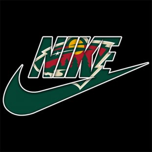 Minnesota Wild Nike logo Print Decal