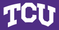 TCU Horned Frogs 1995-Pres Wordmark Logo Print Decal