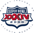 Super Bowl XXXIV Logo Iron On Transfer