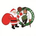 Boston Celtics Santa Claus Logo Print Decal