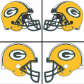 Green Bay Packers Helmet Logo Iron On Transfer