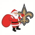 New Orleans Saints Santa Claus Logo Iron On Transfer