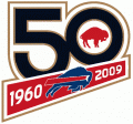 Buffalo Bills 2009 Anniversary Logo Iron On Transfer