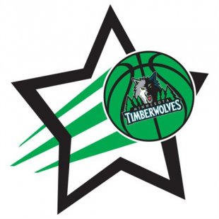 Minnesota Timberwolves Basketball Goal Star logo Print Decal