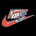 Oklahoma City Thunder Nike logo Iron On Transfer