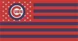 Chicago Cubs Flag001 logo Print Decal