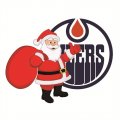 Edmonton Oilers Santa Claus Logo Print Decal