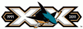 San Jose Sharks 2010 11 Anniversary Logo 02 Iron On Transfer