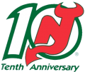 New Jersey Devils 1991 92 Anniversary Logo Print Decal
