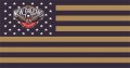 New Orleans Pelicans Flag001 logo Print Decal