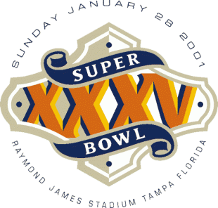 Super Bowl XXXV Logo Iron On Transfer