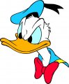 Donald Duck Logo 48 Iron On Transfer