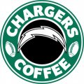 Los Angeles Chargers starbucks coffee logo Print Decal