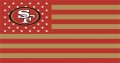 San Francisco 49ers Flag001 logo Print Decal