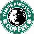 Minnesota Timberwolves Starbucks Coffee Logo Iron On Transfer