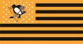 Pittsburgh Penguins Flag001 logo Iron On Transfer
