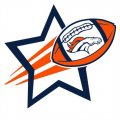 Denver Broncos Football Goal Star logo Print Decal