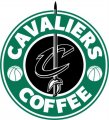 Cleveland Cavaliers Starbucks Coffee Logo Iron On Transfer