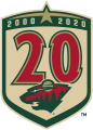 Minnesota Wild 2020 21 Anniversary Logo Print Decal