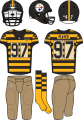 Pittsburgh Steelers 2012-2016 Throwback Uniform Iron On Transfer