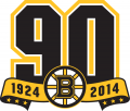 Boston Bruins 2013 14 Anniversary Logo Print Decal