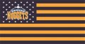 Denver Nuggets Flag001 logo Print Decal