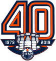 Edmonton Oilers 2018 19 Anniversary Logo Iron On Transfer