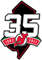 New Jersey Devils 2017 18 Anniversary Logo Iron On Transfer