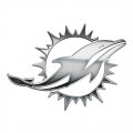 Miami Dolphins Silver Logo Print Decal