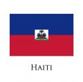 Haiti flag logo Iron On Transfer