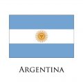 Argentina flag logo Iron On Transfer